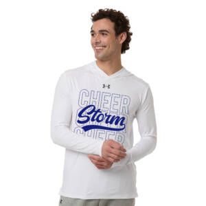 Camanche Cheer Under Armour Mens Team Vanish Performance Hoodie – White