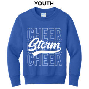 Camanche Cheer  Youth Crewneck Sweatshirt – Royal