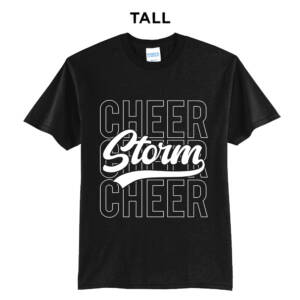 Camanche Cheer Tall Short Sleeve Tee-Black