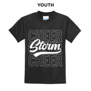 Camanche Cheer Youth Short Sleeve Tee-Black