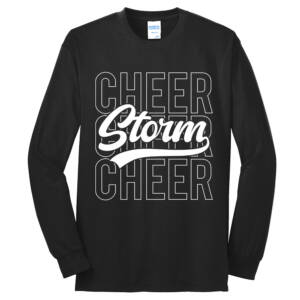 Camanche Cheer Unisex Long Sleeve Cotton T Shirt – Black