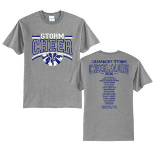 Camanche Cheer Unisex Short Sleeve Tee-Athletic Heather