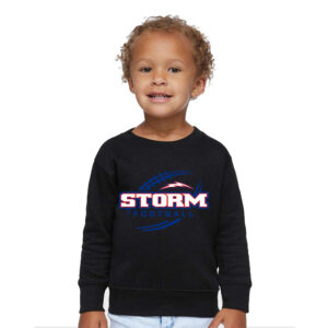 Camanche FB Rabbit Skins Toddler Juvy Crewneck Sweatshirt  – Black