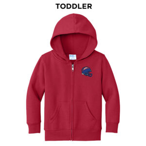 Camanche FB Precious Cargo Toddler Full Zip Hooded Sweatshirt  – Red