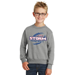 Camanche FB  Youth Crewneck Sweatshirt – AthleticHeather