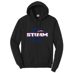 Camanche FB Unisex Classic Core weight Cozy Pullover Hooded Sweatshirt – JetBlack