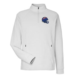 Camanche FB North End Men’s Rhythm Waffle Quarter Zip Pullover – Platinum