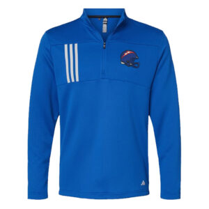 Camanche FB Adidas 3 Stripes Double Knit 1/4 zip pullover – Royal