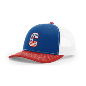 Camanche FB Richardson Pro Crown Mesh Back Adjustable back cap – RoyalWhiteRed