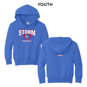 Camanche FBCamacneh Football Youth Hooded Sweatshirt-Royal