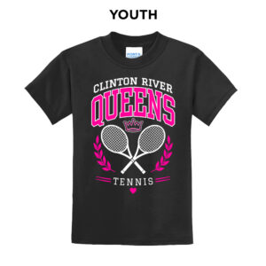 Clinton Girls Tennis Youth Short Sleeve Tee – JetBlack