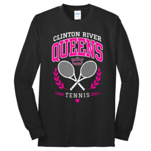 Clinton Girls Tennis Unisex Cotton Long Sleeve Core Blend T Shirt – JetBlack