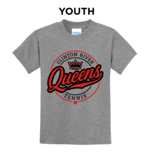 Clinton Girls Tennis  Youth Short Sleeve T Shirt – AthleticHeatherGrey