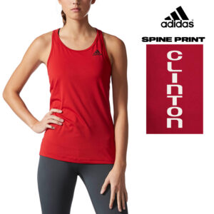 Clinton Girls Tennis Adidas Women’s Performer Baseline Tank Power Red (XL, 2x only) Runs Small
