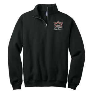 Clinton Girls Tennis JERZEES Nublend Unisex Cadet Collar Sweatshirt – Black