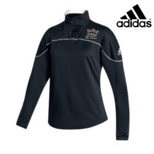 Clinton Girls Tennis Adidas Women’s Stadium 1/4 snap pullover Black (S, L, 2x)
