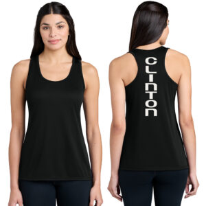 Clinton Girls Tennis Women’s Performance Tank-Black