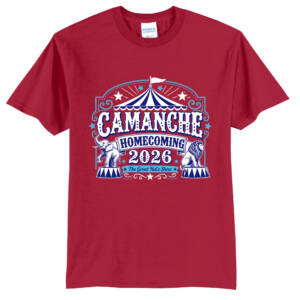 Camanche Homecoming Unisex Short Sleeve Tee-Red