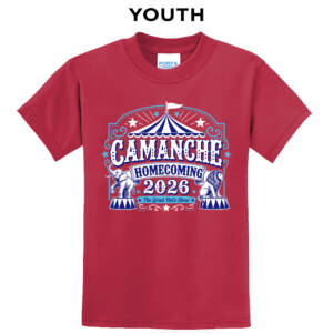 Camanche Homecoming Youth Short Sleeve Tee-Red