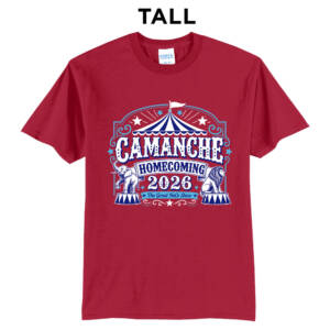 Camanche Homecoming Tall Short Sleeve Tee-Red