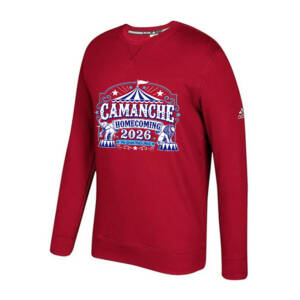 Camanche Homecoming Adidas Fleece Crewneck Sweatshirt- Power Red (2x only)
