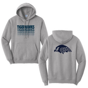 CM Tigerhawks Unisex Fleece Hooded Sweatshirt-Athletic heather