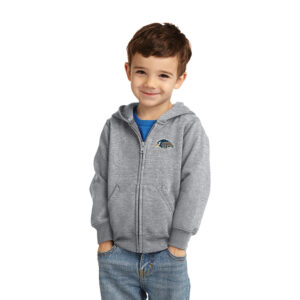 CM Tigerhawks Precious Cargo Toddler Full Zip Hooded Sweatshirt 2T – Athletic Heather