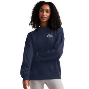 CM Tigerhawks Charles River Women’s Willow Mock Neck Sweatshirt – Navy
