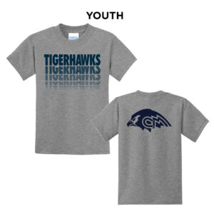 CM Tigerhawks Youth Short Sleeve Tee – AthleticHeatherGrey