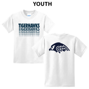 CM Tigerhawks Youth Short Sleeve Tee – White