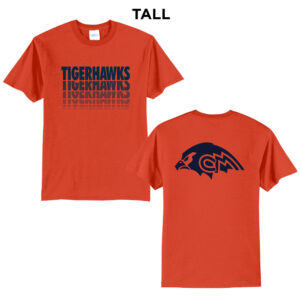 CM Tigerhawks  Tall Core Blend short Sleeve T Shirts – Orange
