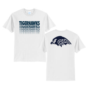 CM Tigerhawks Unisex Short Sleeve Tee – White