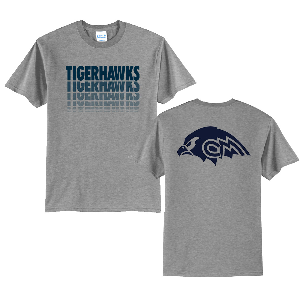 CM Tigerhawks Unisex Short Sleeve Tee - AthleticHeather