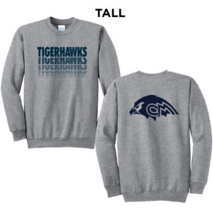 CM Tigerhawks TALL Ultimate Crewneck Sweatshirts – AthleticHeather