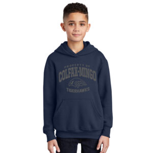 CM Tigerhawks Youth Hooded Sweatshirt – Navy