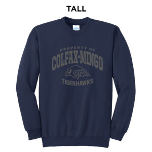 CM Tigerhawks TALL Ultimate Crewneck Sweatshirts – Navy
