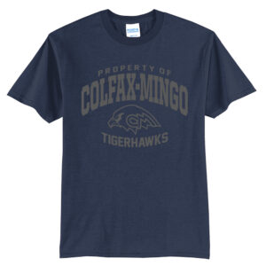 CM Tigerhawks Unisex Short Sleeve Tee – Navy
