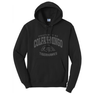 CM Tigerhawks Unisex Fleece Hooded sweatshirt-Black