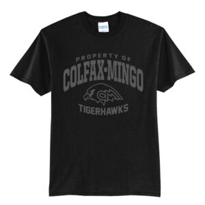 CM Tigerhawks Unisex Short Sleeve Tee-Black