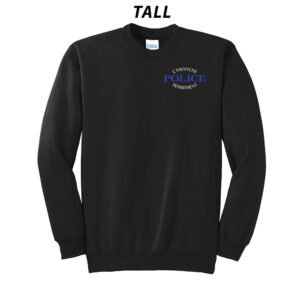 Camanche Police TALL Crewneck Sweatshirt-Black