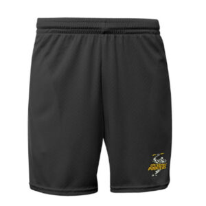CPU A4 7″ Flatback Mesh shorts  with side pockets Men-Black