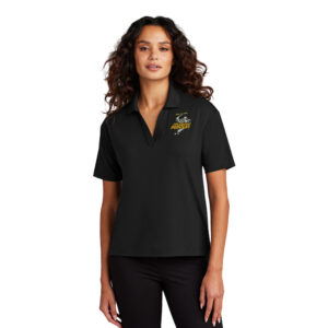 CPU MERCER and METTLE Women’s Stretch Jersey Polo-Deep Black