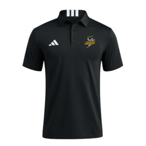 CPU Men Adidas 3 Stripe short sleeve Polo – Black