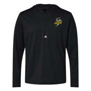 CPU Adidas Men’s Lightweight Quarter-Zip Hooded Pullover-Black