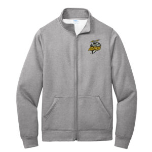 CPU Unisex Core Fleece Cadet Full-Zip Sweatshirt-Athletic Heather