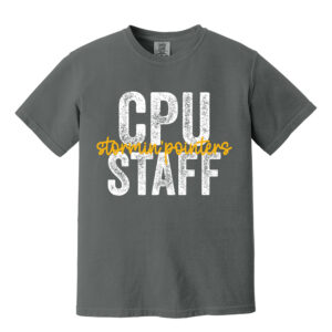 CPU Unisex Comfort Colors Pigment Dyed Short Sleeve Shirt-Pepper