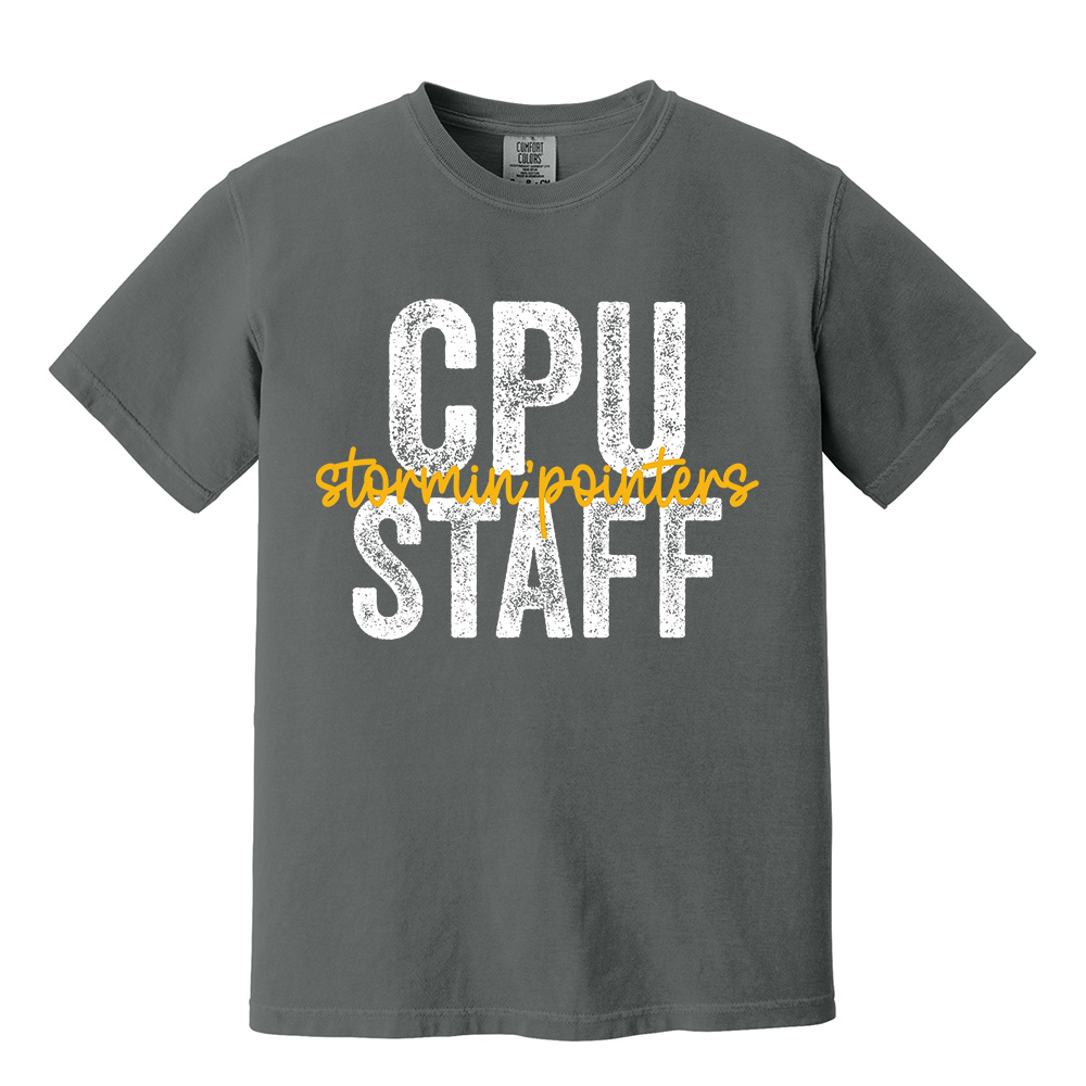 CPU Unisex Comfort Colors Pigment Dyed Short Sleeve Shirt-Pepper