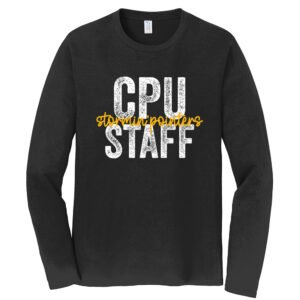 CPU Unisex Cotton Fan Favorite Long Sleeve Tee-Black
