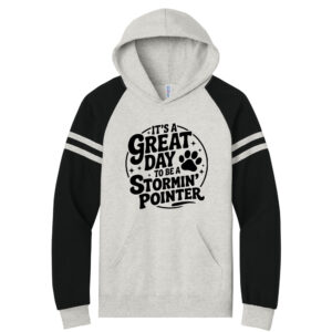 CPU Jerzees Unisex NuBlend Unisex Varsity Colorblock Hooded Sweatshirt-Oatmeal Heather/ Black