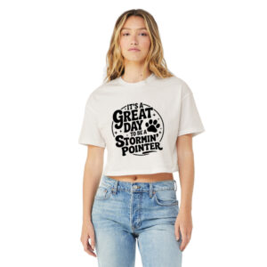 CPU BELLA and CANVAS Women’s Jersey Crop Tee-Vintage White